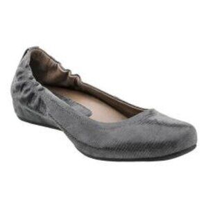 Earthies Tolo Hidden mini Wedge Dark Grey Print